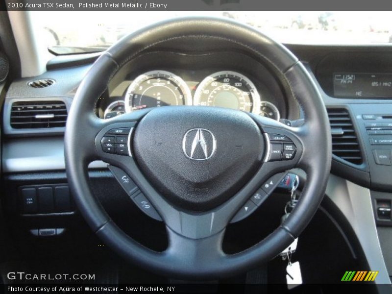 Polished Metal Metallic / Ebony 2010 Acura TSX Sedan