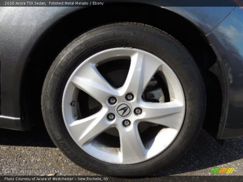 Polished Metal Metallic / Ebony 2010 Acura TSX Sedan