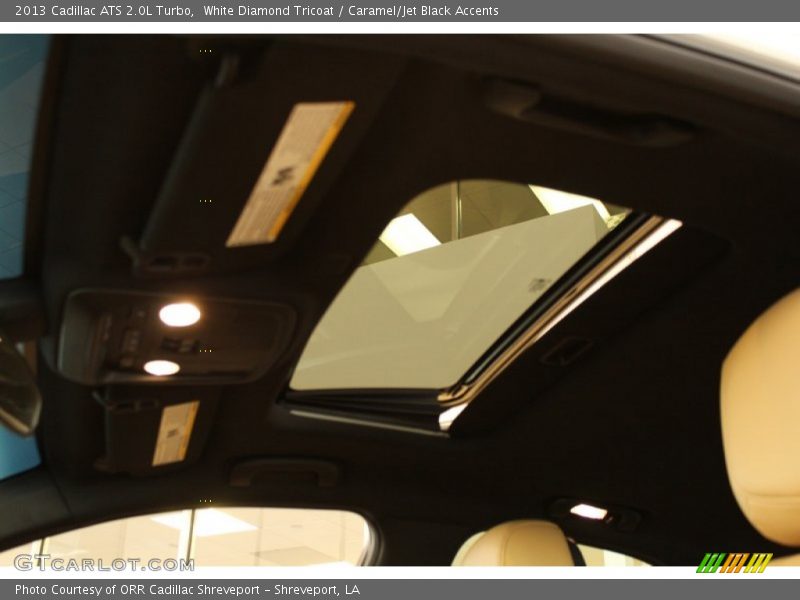 White Diamond Tricoat / Caramel/Jet Black Accents 2013 Cadillac ATS 2.0L Turbo