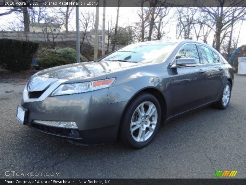 Polished Metal Metallic / Ebony 2010 Acura TL 3.5