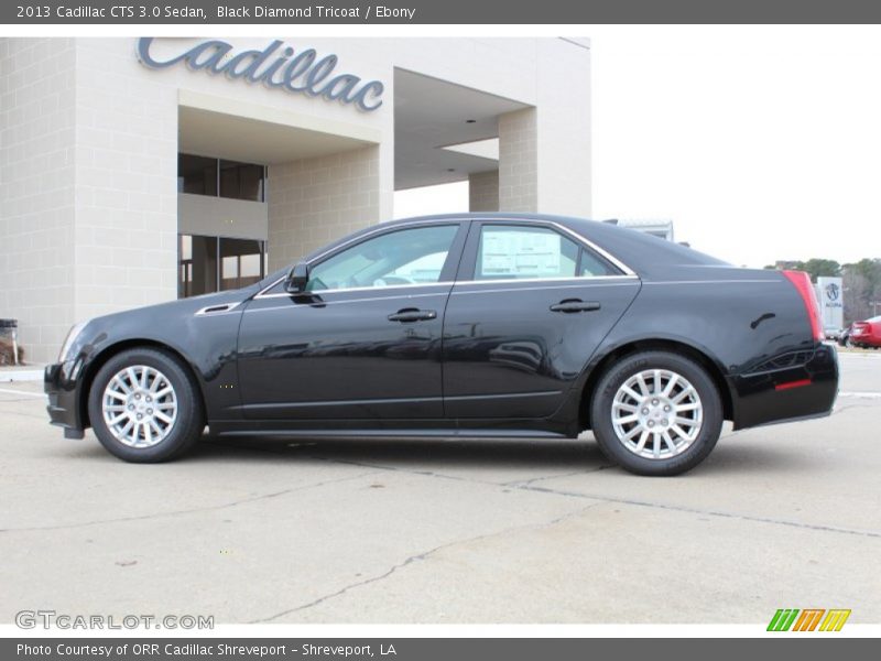 Black Diamond Tricoat / Ebony 2013 Cadillac CTS 3.0 Sedan