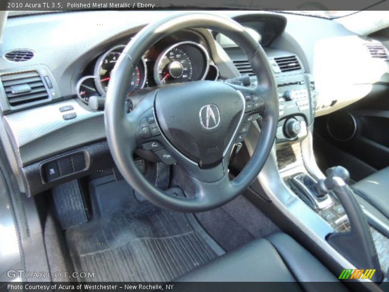 Polished Metal Metallic / Ebony 2010 Acura TL 3.5