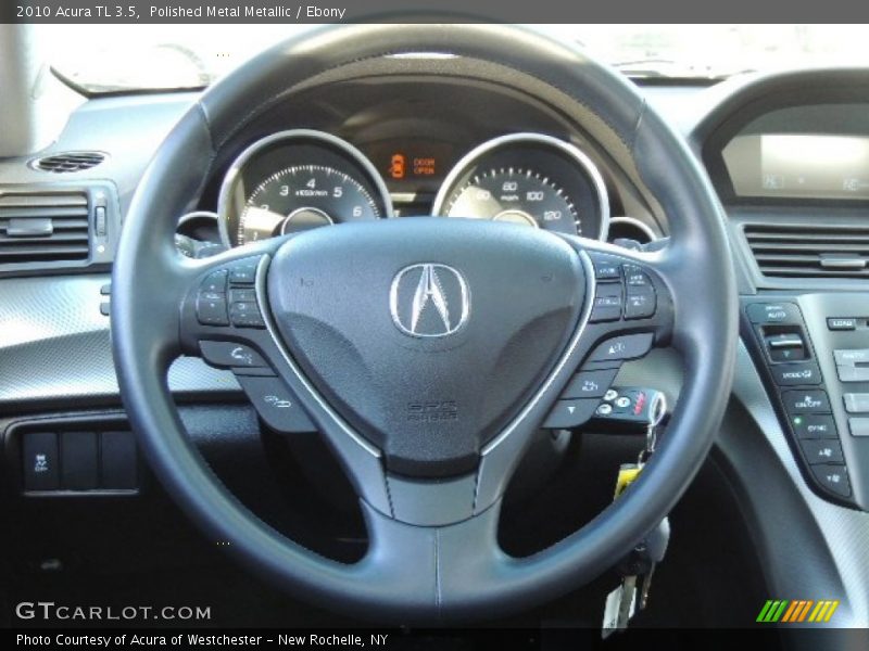 Polished Metal Metallic / Ebony 2010 Acura TL 3.5