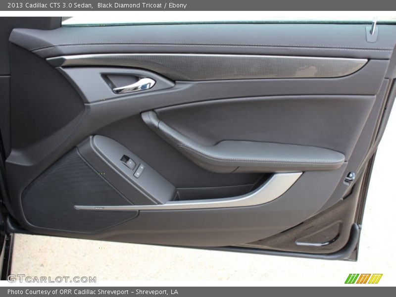 Black Diamond Tricoat / Ebony 2013 Cadillac CTS 3.0 Sedan