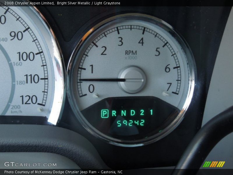 Bright Silver Metallic / Light Graystone 2008 Chrysler Aspen Limited