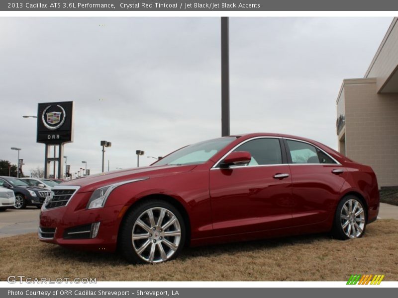 Crystal Red Tintcoat / Jet Black/Jet Black Accents 2013 Cadillac ATS 3.6L Performance