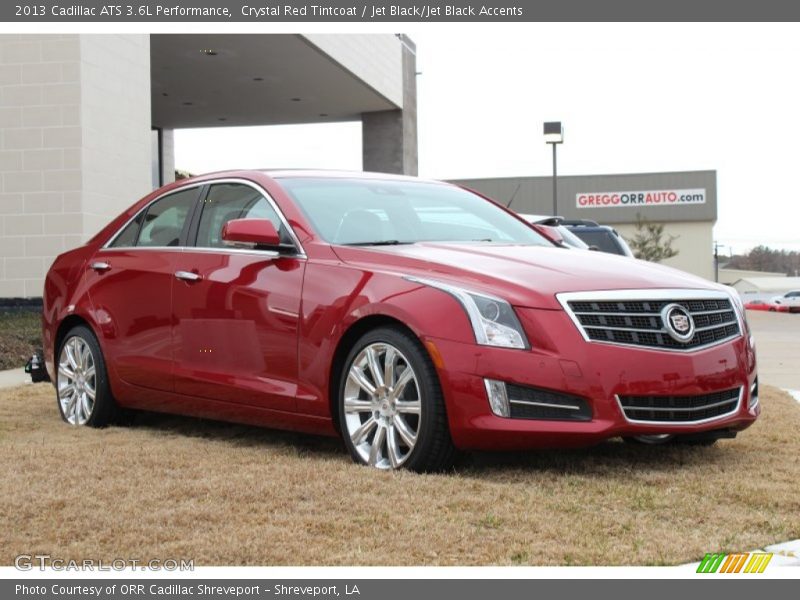 Crystal Red Tintcoat / Jet Black/Jet Black Accents 2013 Cadillac ATS 3.6L Performance