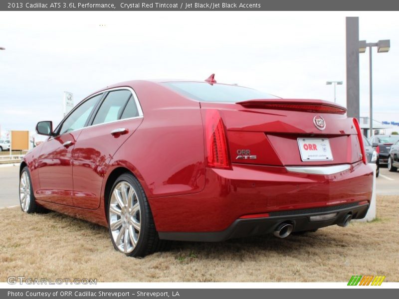Crystal Red Tintcoat / Jet Black/Jet Black Accents 2013 Cadillac ATS 3.6L Performance