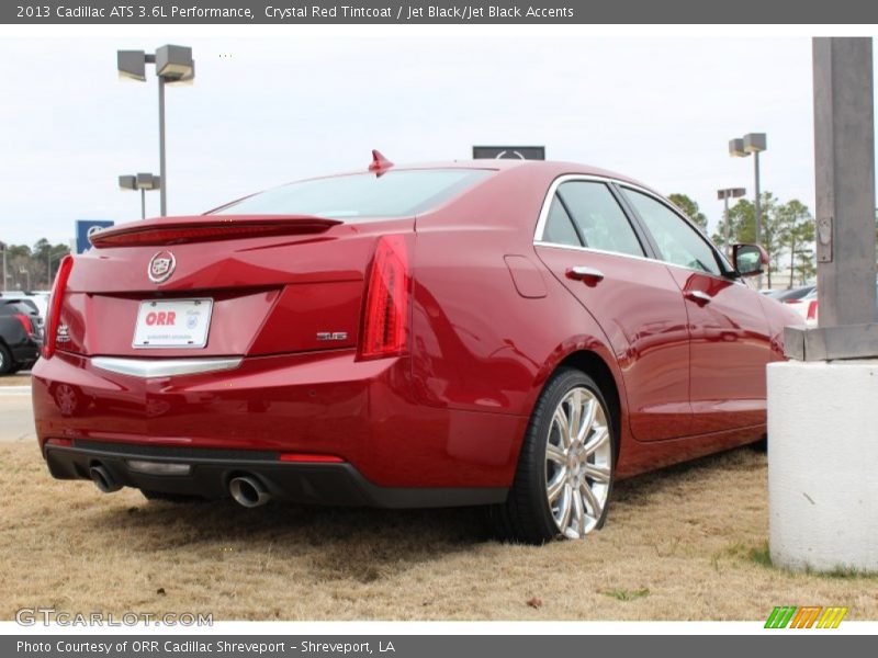 Crystal Red Tintcoat / Jet Black/Jet Black Accents 2013 Cadillac ATS 3.6L Performance