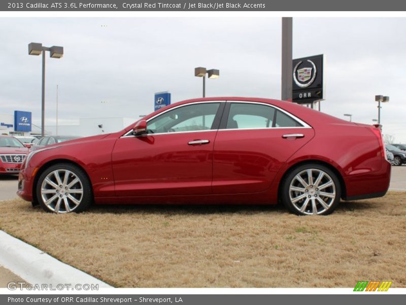Crystal Red Tintcoat / Jet Black/Jet Black Accents 2013 Cadillac ATS 3.6L Performance