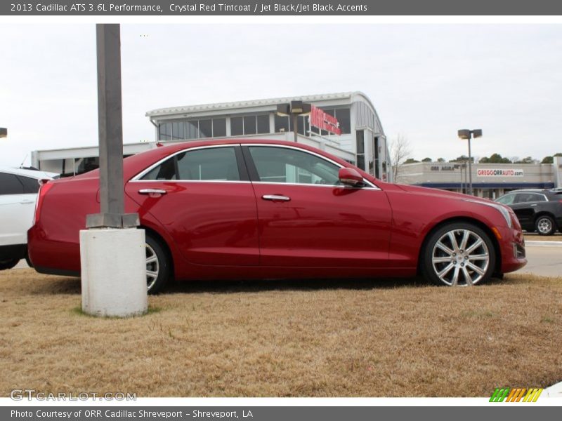 Crystal Red Tintcoat / Jet Black/Jet Black Accents 2013 Cadillac ATS 3.6L Performance