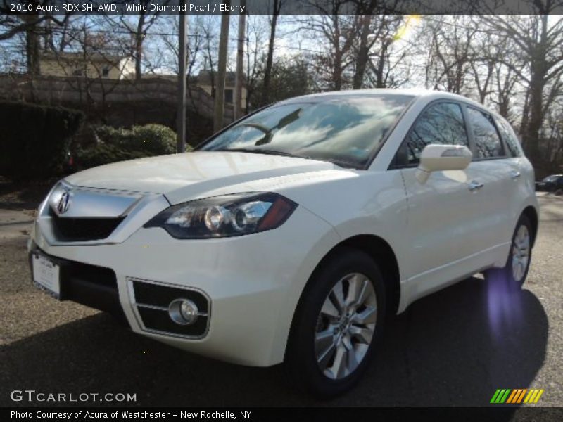 White Diamond Pearl / Ebony 2010 Acura RDX SH-AWD