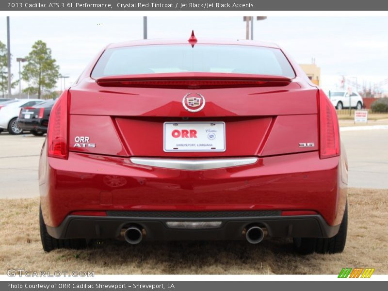 Crystal Red Tintcoat / Jet Black/Jet Black Accents 2013 Cadillac ATS 3.6L Performance