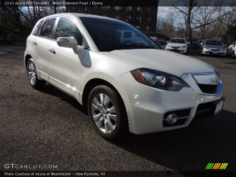 White Diamond Pearl / Ebony 2010 Acura RDX SH-AWD