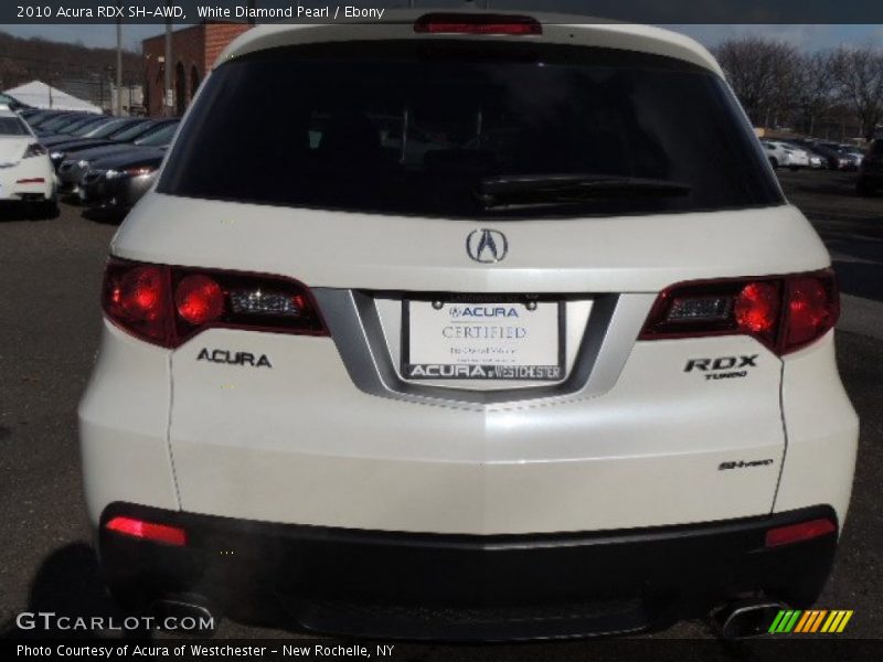White Diamond Pearl / Ebony 2010 Acura RDX SH-AWD