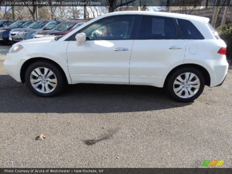 White Diamond Pearl / Ebony 2010 Acura RDX SH-AWD
