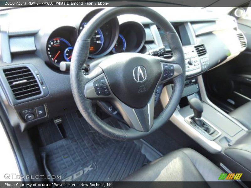 White Diamond Pearl / Ebony 2010 Acura RDX SH-AWD