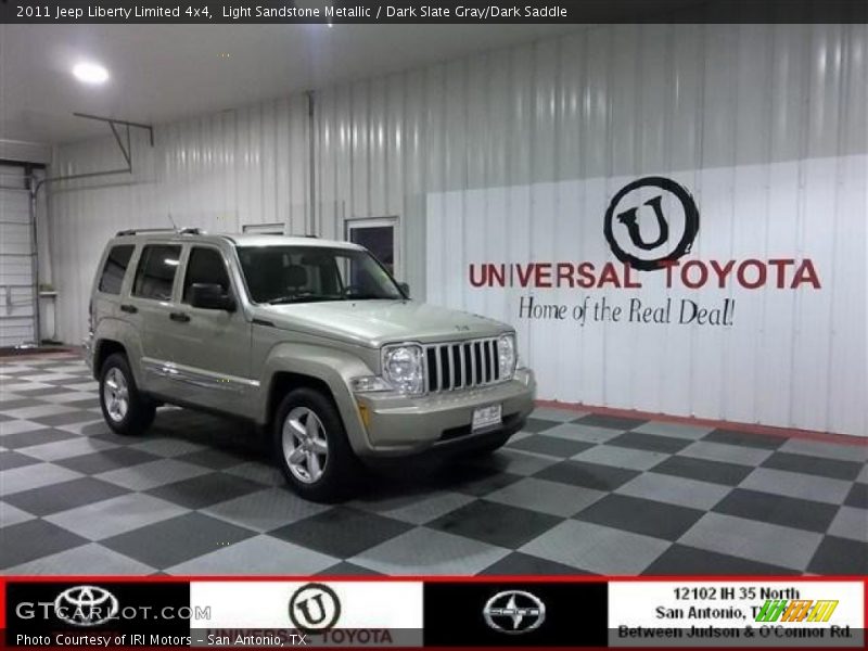 Light Sandstone Metallic / Dark Slate Gray/Dark Saddle 2011 Jeep Liberty Limited 4x4