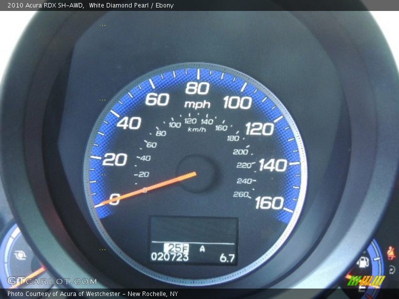 White Diamond Pearl / Ebony 2010 Acura RDX SH-AWD