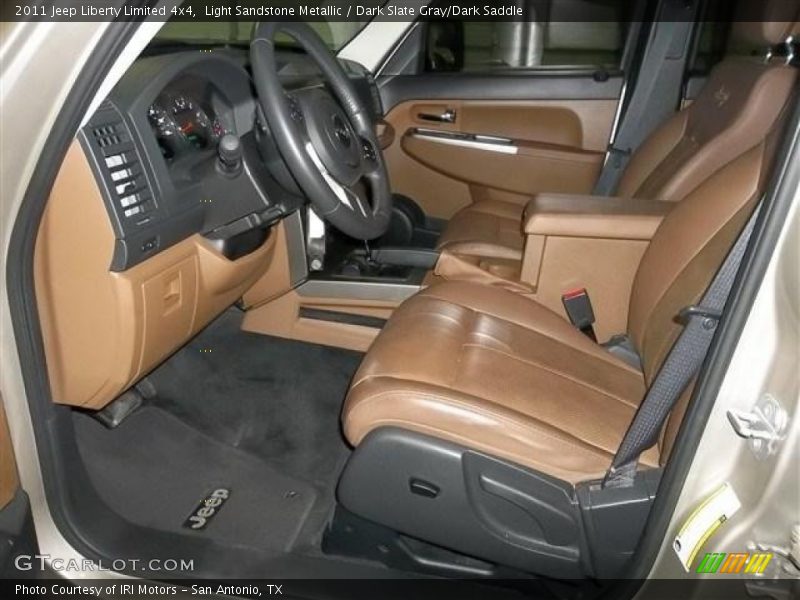 Light Sandstone Metallic / Dark Slate Gray/Dark Saddle 2011 Jeep Liberty Limited 4x4