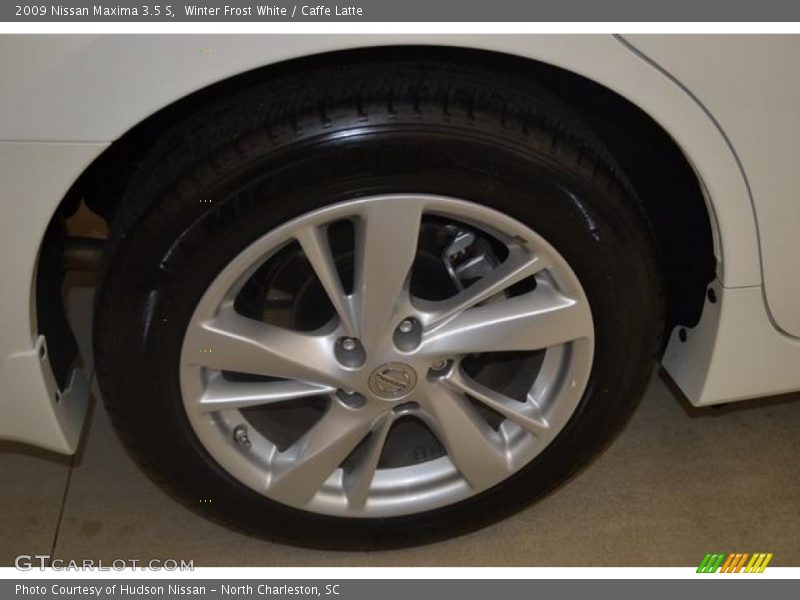 Winter Frost White / Caffe Latte 2009 Nissan Maxima 3.5 S