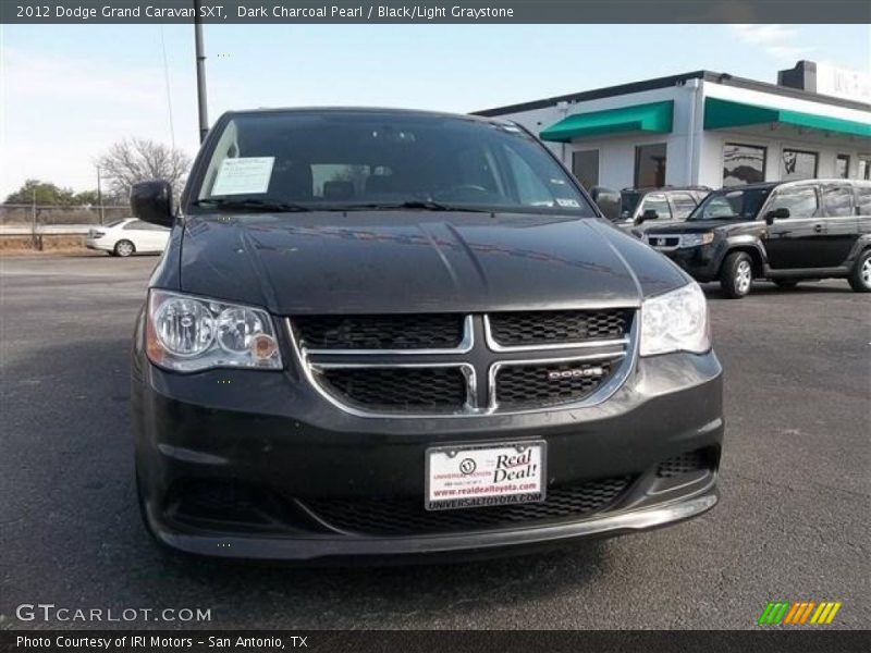 Dark Charcoal Pearl / Black/Light Graystone 2012 Dodge Grand Caravan SXT