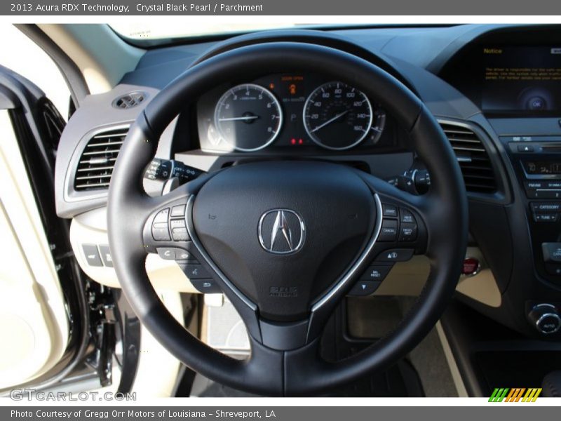 Crystal Black Pearl / Parchment 2013 Acura RDX Technology
