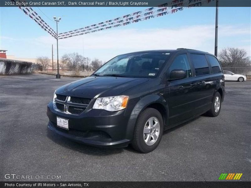 Dark Charcoal Pearl / Black/Light Graystone 2012 Dodge Grand Caravan SXT
