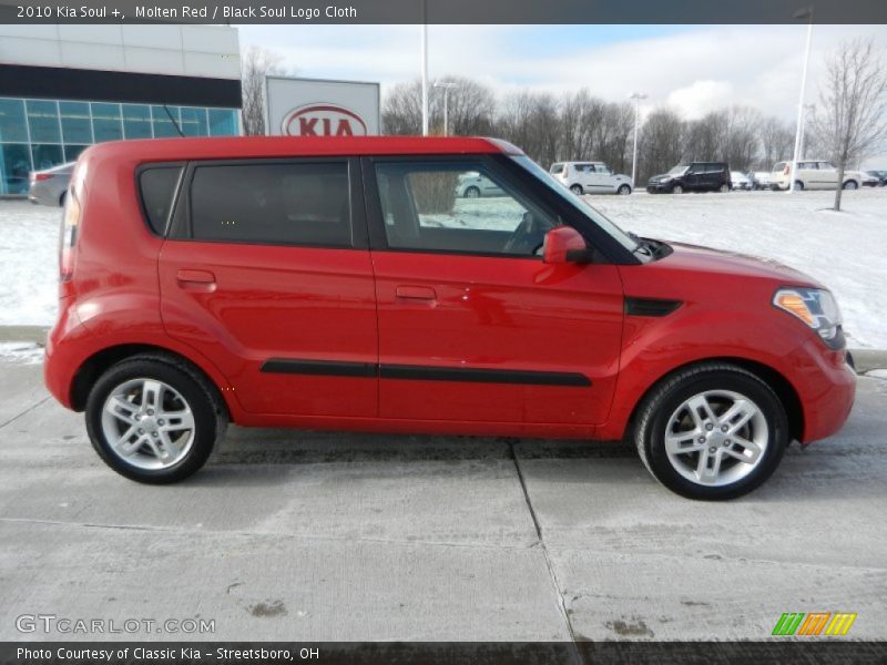 Molten Red / Black Soul Logo Cloth 2010 Kia Soul +