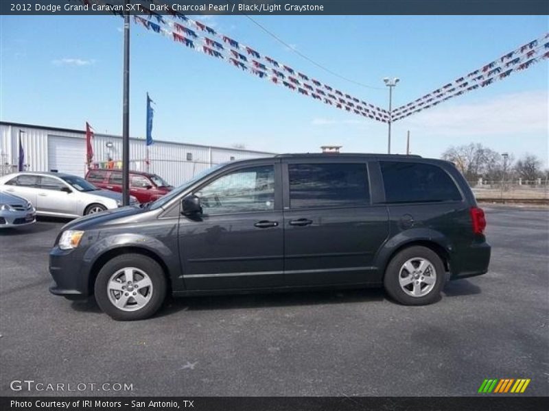 Dark Charcoal Pearl / Black/Light Graystone 2012 Dodge Grand Caravan SXT