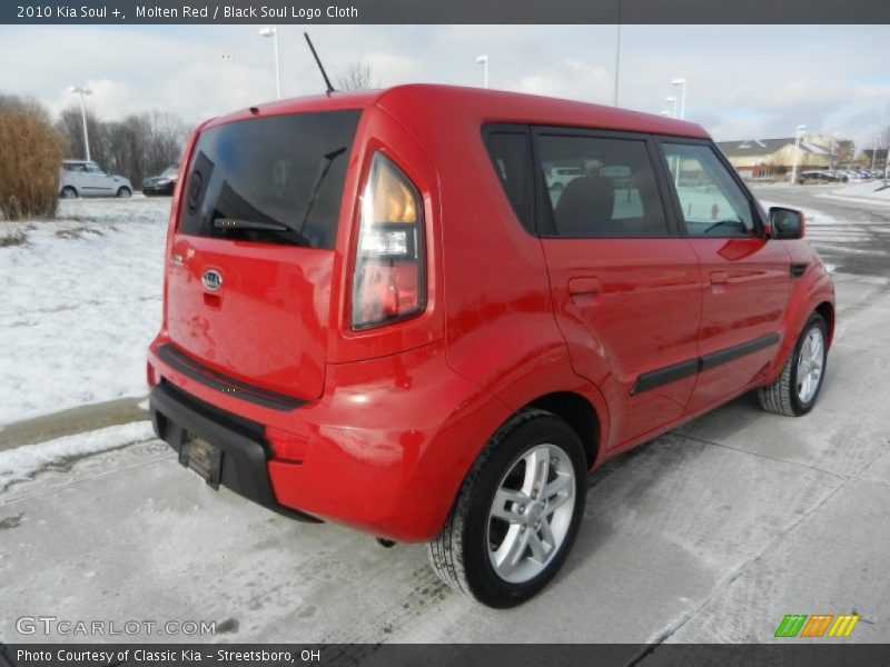 Molten Red / Black Soul Logo Cloth 2010 Kia Soul +