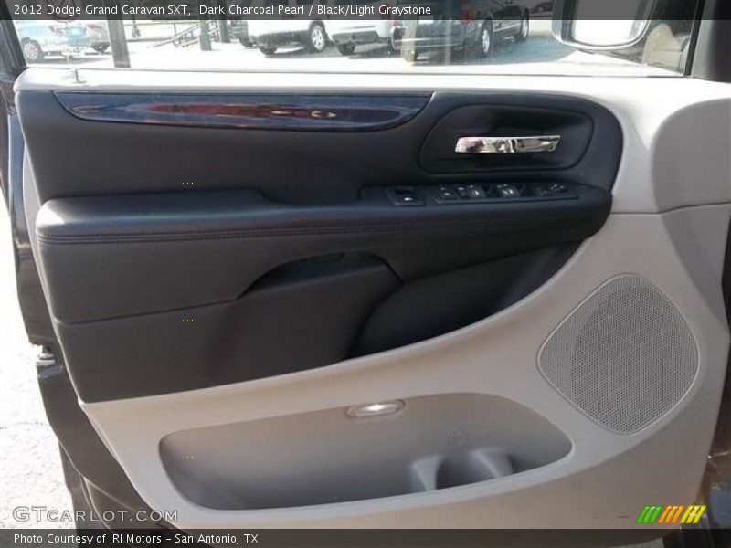 Dark Charcoal Pearl / Black/Light Graystone 2012 Dodge Grand Caravan SXT