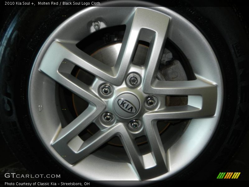 Molten Red / Black Soul Logo Cloth 2010 Kia Soul +