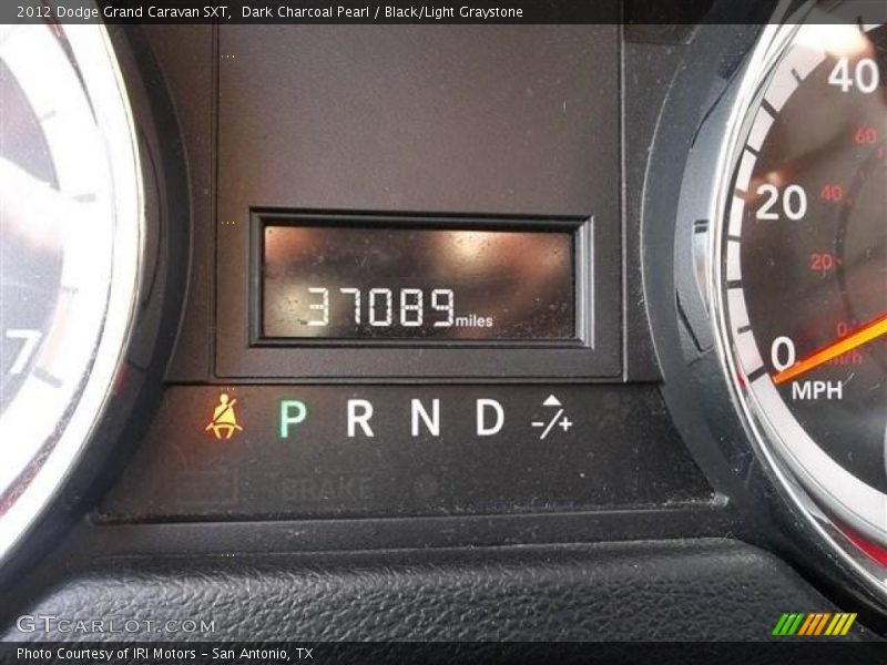 Dark Charcoal Pearl / Black/Light Graystone 2012 Dodge Grand Caravan SXT