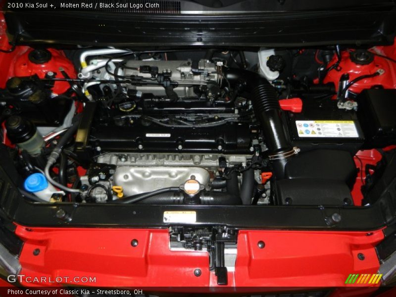 Molten Red / Black Soul Logo Cloth 2010 Kia Soul +