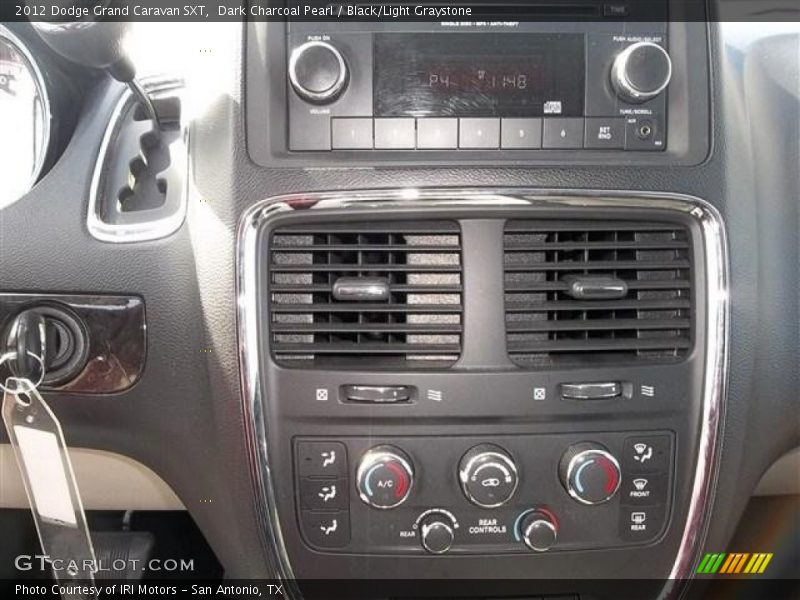Dark Charcoal Pearl / Black/Light Graystone 2012 Dodge Grand Caravan SXT