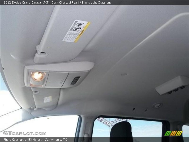 Dark Charcoal Pearl / Black/Light Graystone 2012 Dodge Grand Caravan SXT
