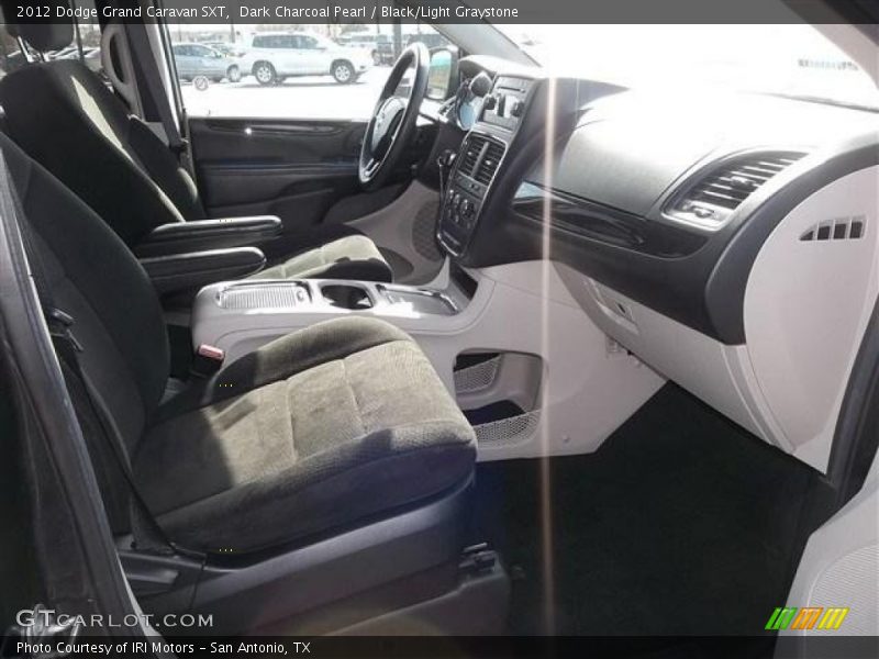 Dark Charcoal Pearl / Black/Light Graystone 2012 Dodge Grand Caravan SXT