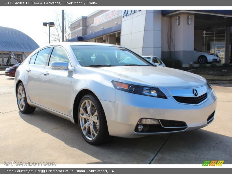 Silver Moon / Ebony 2013 Acura TL SH-AWD Advance
