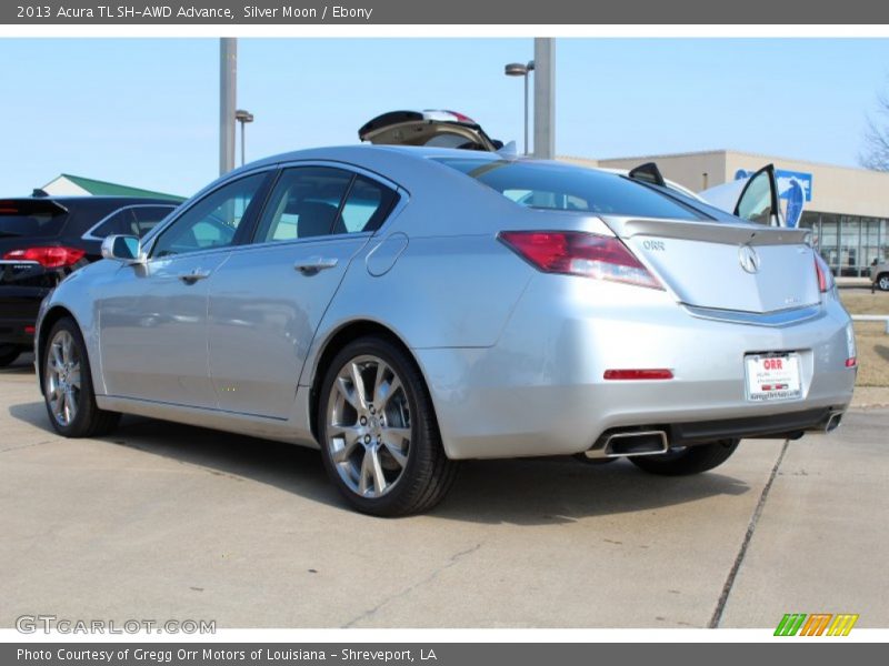Silver Moon / Ebony 2013 Acura TL SH-AWD Advance