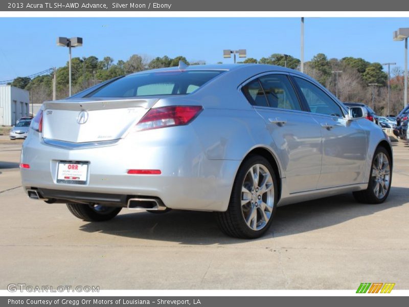 Silver Moon / Ebony 2013 Acura TL SH-AWD Advance