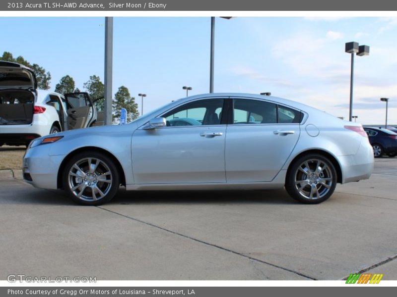 Silver Moon / Ebony 2013 Acura TL SH-AWD Advance