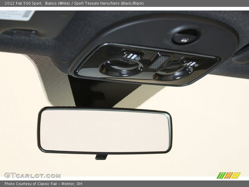 Bianco (White) / Sport Tessuto Nero/Nero (Black/Black) 2012 Fiat 500 Sport