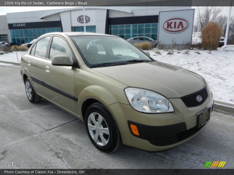 Cashmere Beige / Beige 2006 Kia Rio LX Sedan