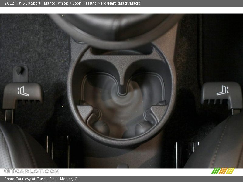 Bianco (White) / Sport Tessuto Nero/Nero (Black/Black) 2012 Fiat 500 Sport
