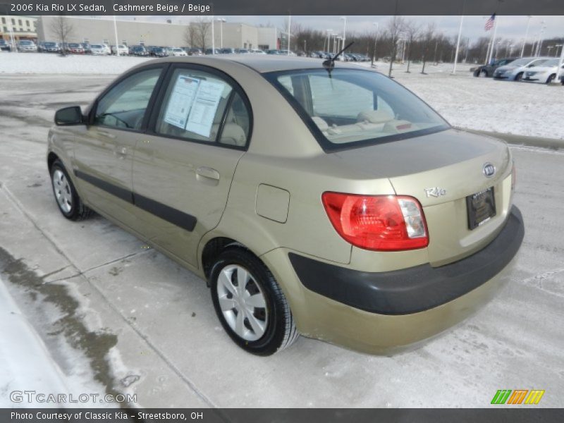 Cashmere Beige / Beige 2006 Kia Rio LX Sedan