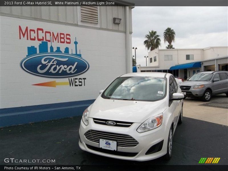 White Platinum / Medium Light Stone 2013 Ford C-Max Hybrid SE