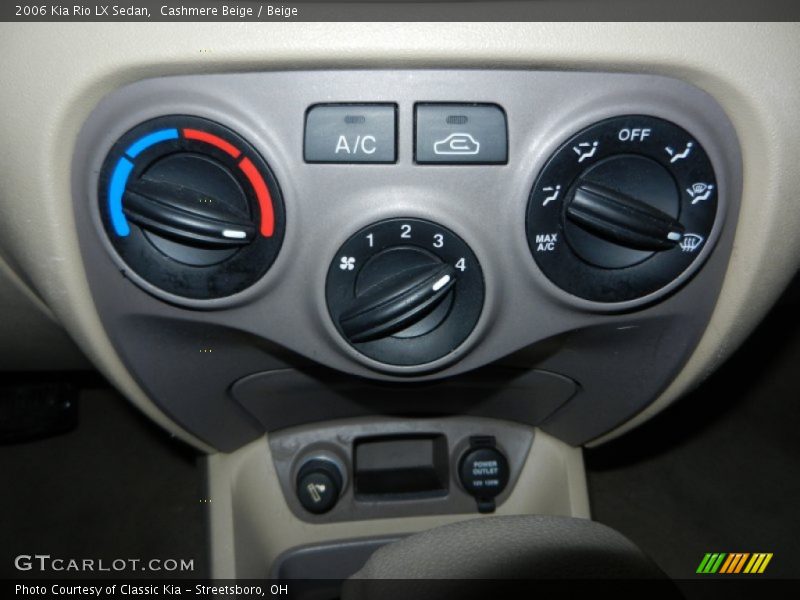 Cashmere Beige / Beige 2006 Kia Rio LX Sedan