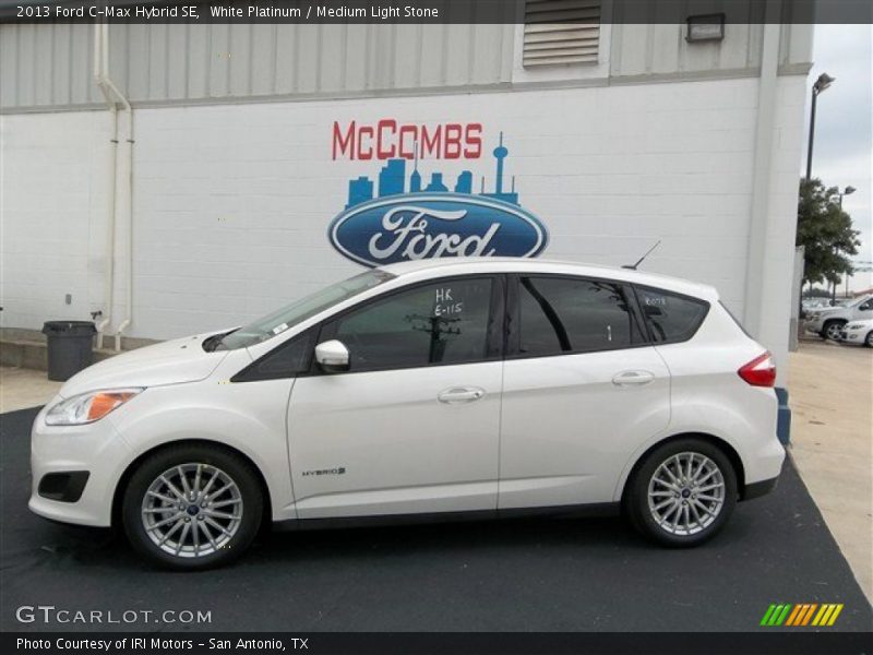 White Platinum / Medium Light Stone 2013 Ford C-Max Hybrid SE