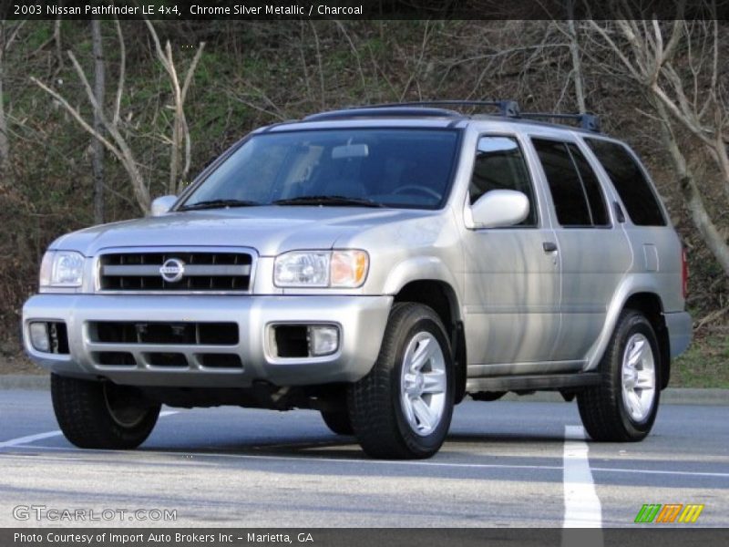 Chrome Silver Metallic / Charcoal 2003 Nissan Pathfinder LE 4x4